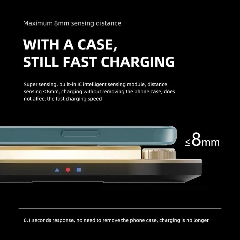 Wireless Charging Station with optional lamp