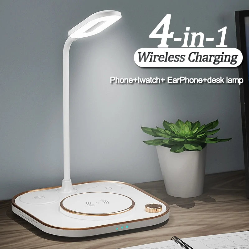 Wireless Charging Station with optional lamp